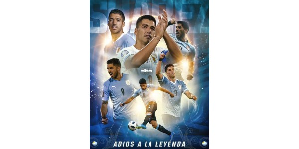 Den uruguayanske legendariske spissen Suarez tar farvel med det uruguayanske landslaget etter 17 års tjeneste